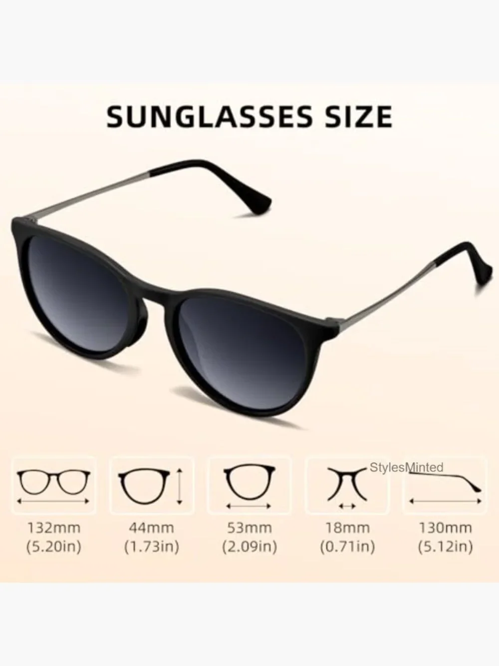 Kids Polarized Sunglasses UV400 Protection Round Frame 5-12 Years